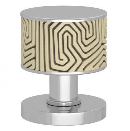 Turnstyle TK B9303 LABYRINTH Türknopf auf runder Rosette fest oder drehbar