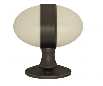 Turnstyle TK D7568 Banded Egg Türknopf auf runder Rosette fest oder drehbar